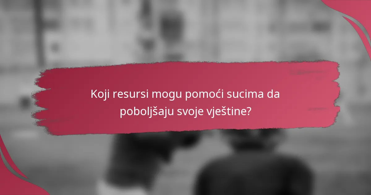 Koji resursi mogu pomoći sucima da poboljšaju svoje vještine?